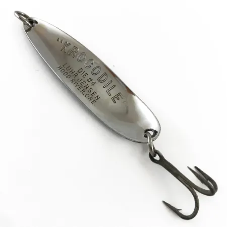 Luhr Jensen Krocodile Die #4 Ondulante, Nickel/Rosso, 14g, Lancio, #4240