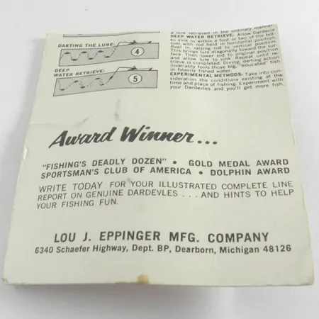 Eppinger Dardevle Midget Crystal Ondulante, Crystal, 5,3g, #4288