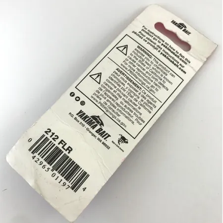 Yakima Bait Worden’s Original Rooster Tail Spinner, Arancio Fluo, 7g, #212 FLR