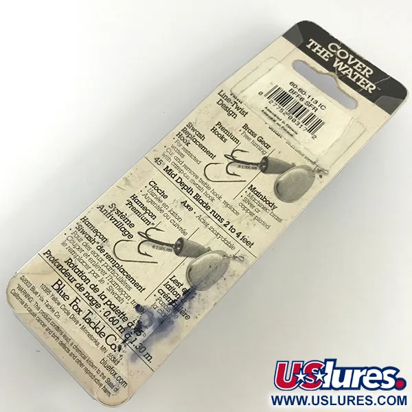 Blue Fox Super Vibrax 6 Cucchiaino, Argento, 18g, Corpo ottone, #4325