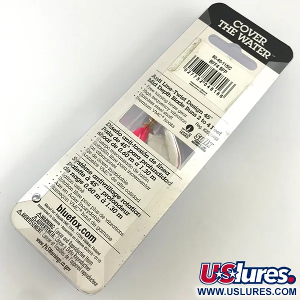 Blue Fox Super Vibrax 4 Cucchiaino, Argento, 10g, Anti-torsione, #4326