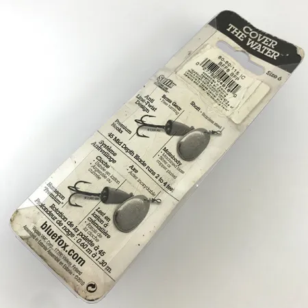 Blue Fox Super Vibrax 6 Fluo UV Cucchiaino, Argento, 18g, UV, #4327