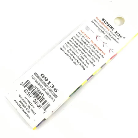 Mack's Lure Wedding Ring Spinner, Oro/Arancio Fluo, 2g, Strass, #4328