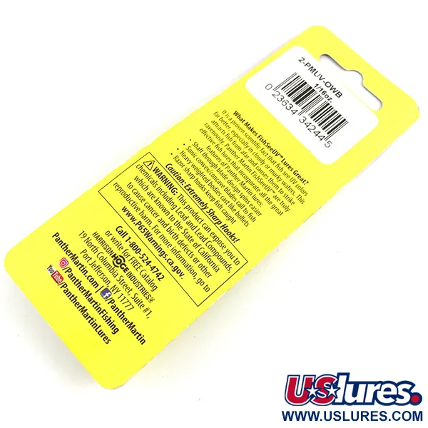 Panther Martin 2 UV Cucchiaino, Rainbow UV Glow, 2,5g, UV, #4357