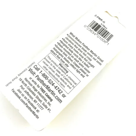 Panther Martin 2 Cucchiaino, Oro, 1,77g, Pala In-Line, #2-PMR-G