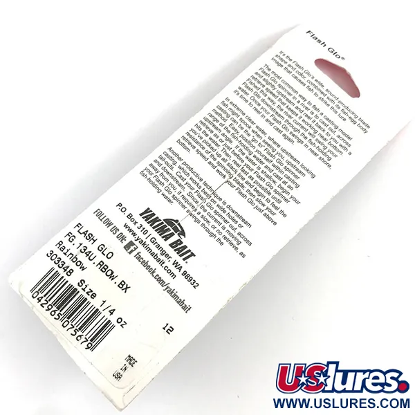 Yakima Bait Flash-GLO Cucchiaino, Rosso/Bianco/Verde/Giallo, 7g, #4365