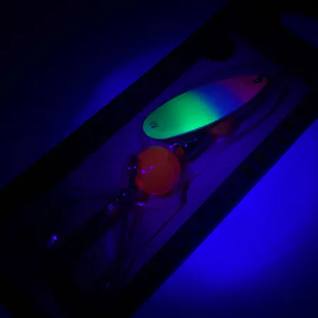 Yakima Bait Flash-GLO Cucchiaino, Rosso/Bianco/Verde/Giallo, 7g, #4365