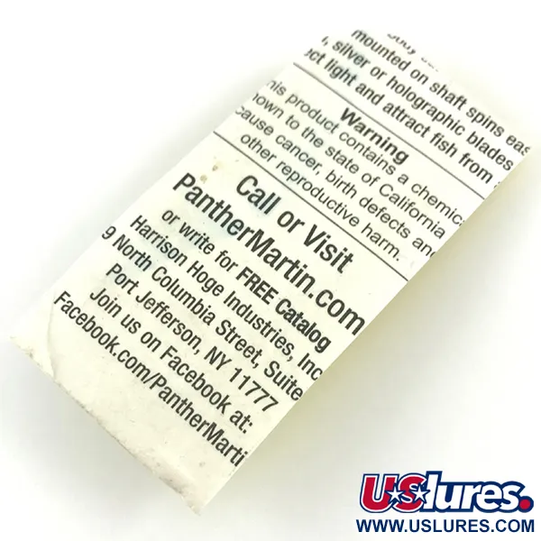 Panther Martin 1 Cucchiaino, Argento, 2g, Montaggio diretto, #4371