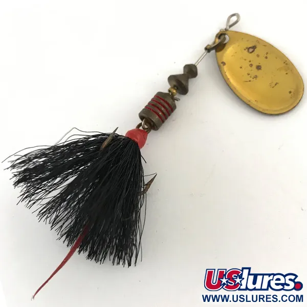 Mepps Aglia 2 Cucchiaino, Oro, 4.7g, Ancoretta Piumata, #4419