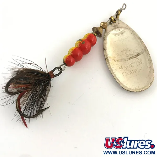 Mepps Aglia 5 Dressed Cucchiaino, Argento, 14g, Ancora piumata, #4424