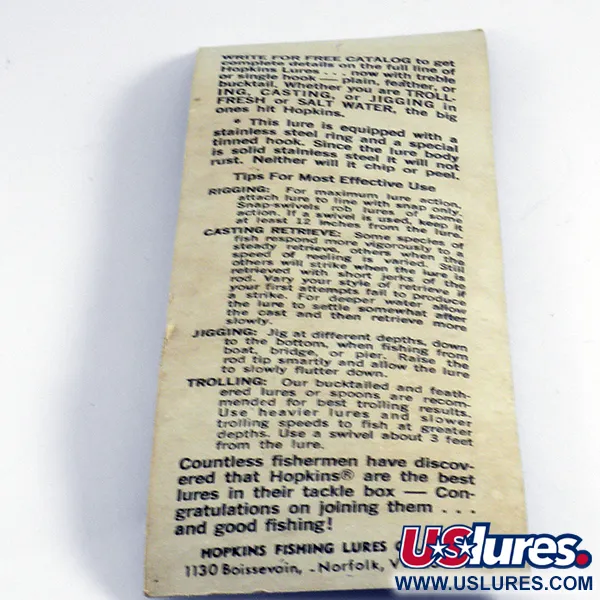 Hopkins s1 Jig, Argento martellato, 14g, Bucktail, #4441