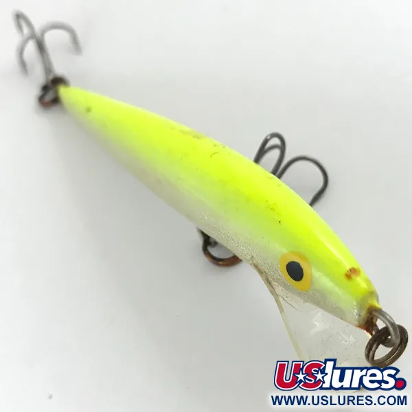 Rapala Original Floater Artificiale, Lemon, 5g, Balsa, #4451