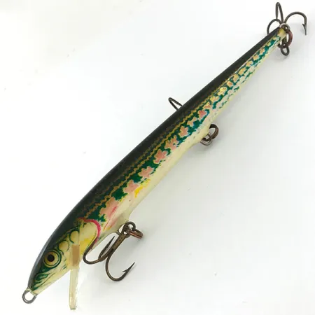 Rapala Original Floater Artificiale, Rosso/Oro/Verde, 7g, #4453