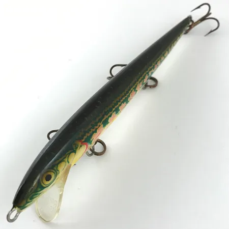 Rapala Original Floater Artificiale, Rosso/Oro/Verde, 7g, #4453