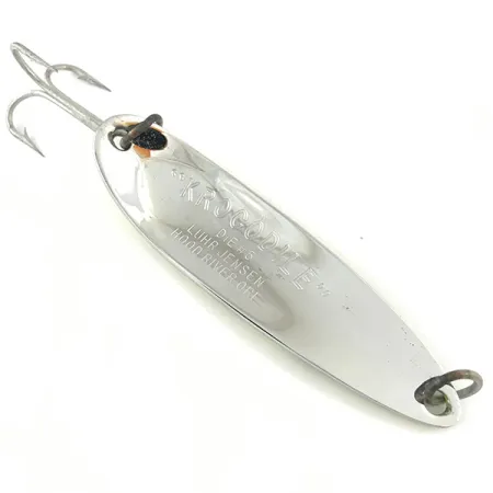 Luhr Jensen Krocodile Die #5 Ondulante, Giallo/Verde/Nickel, 23g, #4470