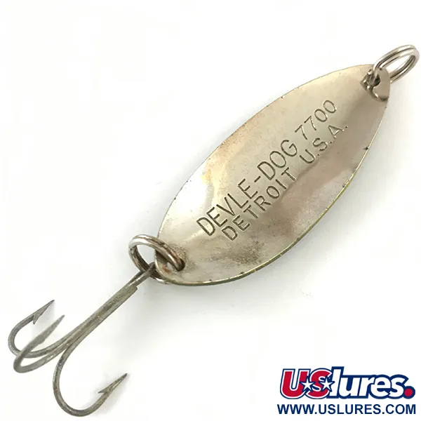 Dardevle Devle Dog 7700 Ondulante, Rana / Nickel, 14g, #4478