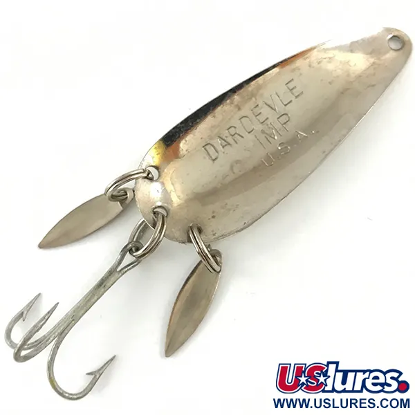 Ondulante Eppinger Dardevle Imp Klicker, Bianco/Nero/Nichel, 11g, #4480