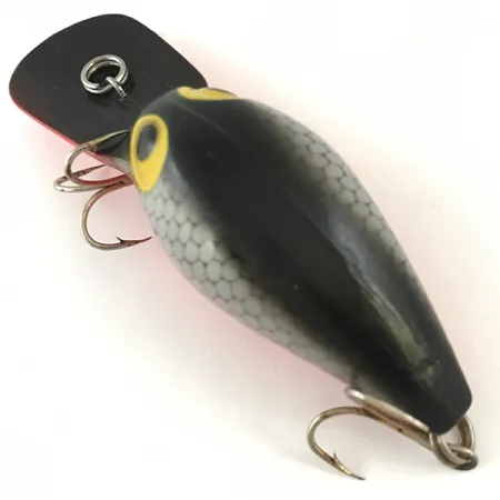 Storm Wiggle Wart Crankbait, Nero/Rosso/Grigio, 11g, Rattle, #4486
