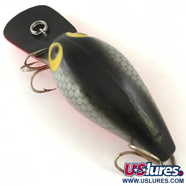 Storm Wiggle Wart Crankbait, Nero/Rosso/Grigio, 11g, Rattle, #4486