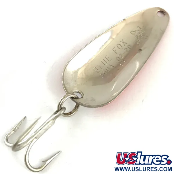 Blue Fox Aqua Spoon Cucchiaino, Rosso / Bianco / Nichel, 7g, Vintage, #4487
