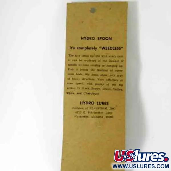 Hydro Lures Weedless Hydro Spoon Ondulante, Giallo/Rosso, 14g, #4510