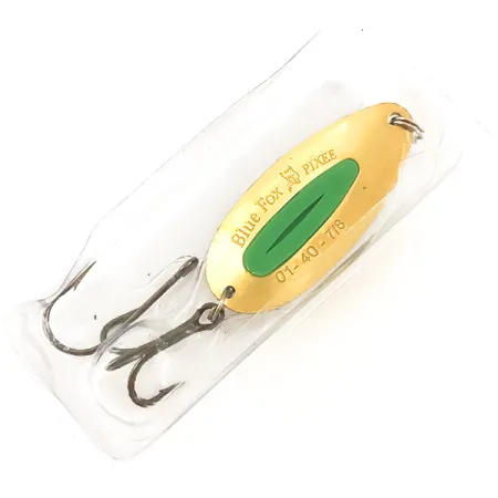 Blue Fox Pixee Ondulante, Verde / Oro, 21g, Placcato Oro 24k, #4554