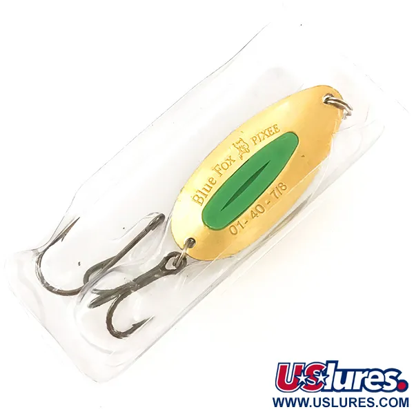 Blue Fox Pixee Ondulante, Verde / Oro, 21g, Placcato Oro 24k, #4554