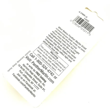 Panther Martin 4 Rotante, Oro, 4g, paletta in oro, #4583