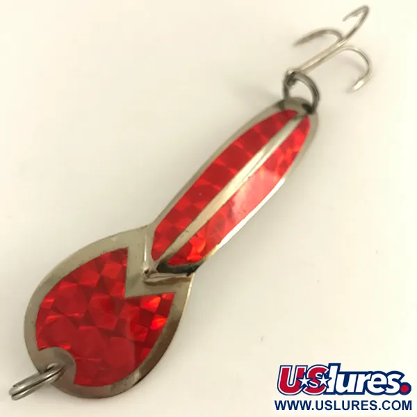 Ondulante Loco 4 Glen Evans, Nickel / Rosso, 23g, Prismatico, #4600