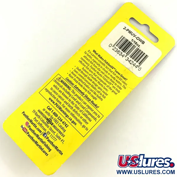 Panther Martin 2 Cucchiaino, Trota Iridea, 2.5g, FishSeeUV, #4602