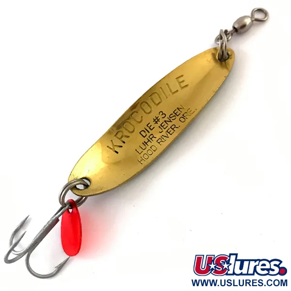 Luhr Jensen Krocodile Die #3 Ondulante, Frog / Ottone, 10g, #4615