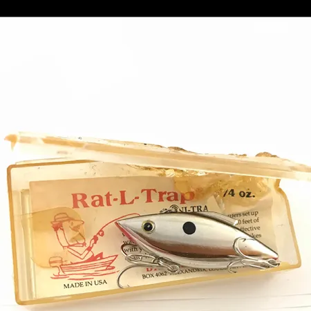 Bill Lewis Rat-L-Trap Lipless Crankbait, Argento, 10g, Vintage, #4622