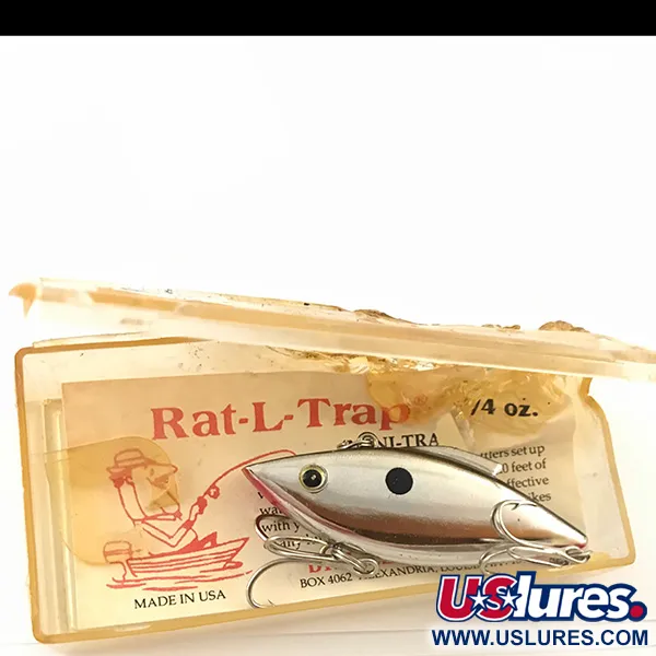 Bill Lewis Rat-L-Trap Lipless Crankbait, Argento, 10g, Vintage, #4622