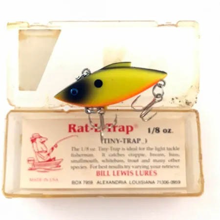 Bill Lewis Rat-L-Trap UV Lipless, Giallo Fluorescente, 5g, UV, #4624