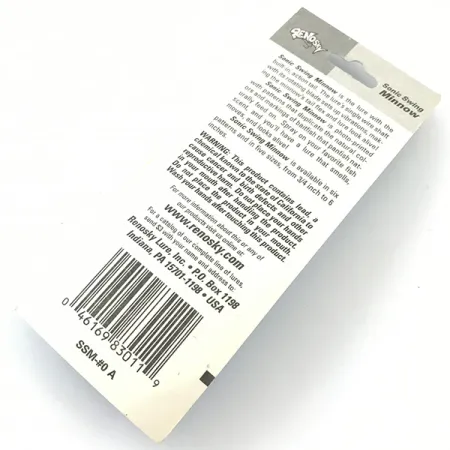 Renosky Sonic Swing Minnow 0 Esca Ibrida, Argento, 2g, Tail-Flex, #4639