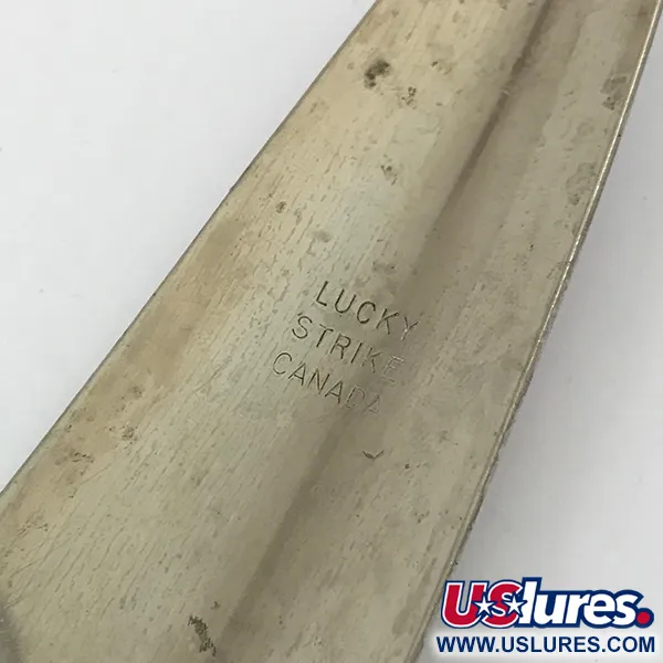 Cucchiaino Lucky Strike Canoe Wobbler, White Pearl/Nichel/Rosso, 45g #4647