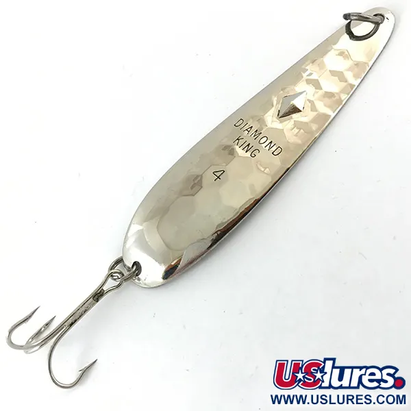 Luhr Jensen Diamond King 4 Ondulante, Argento martellato, 14g, #4657