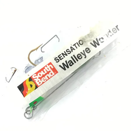 South Bend Walleye Wonder Spinnerbait, Nichel/Verde/Bianco, 14g, #4670