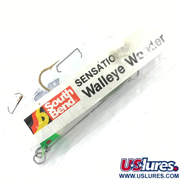 South Bend Walleye Wonder Spinnerbait, Nichel/Verde/Bianco, 14g, #4670