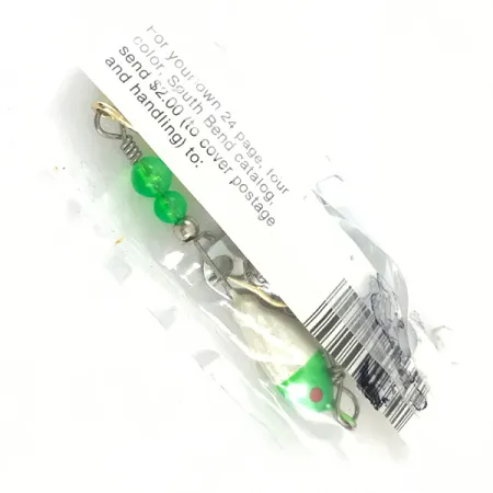 South Bend Walleye Wonder Spinnerbait, Nichel/Verde/Bianco, 14g, #4670