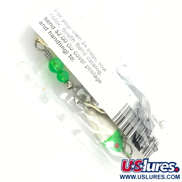 South Bend Walleye Wonder Spinnerbait, Nichel/Verde/Bianco, 14g, #4670