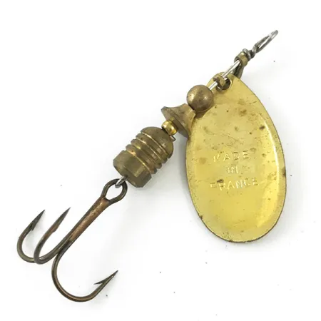 Mepps Aglia 2 (1950s) Cucchiaino, Oro, 4,5g, Vintage, #4671