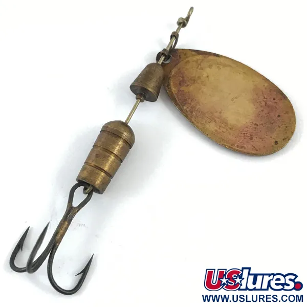 Mepps Aglia 3 (1950s) Cucchiaino, Oro, 7g, Vintage, #4672