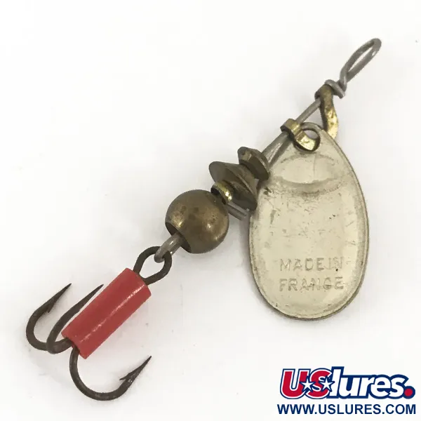 Mepps Aglia 0 Cucchiaino, Argento, 2.2g, Guaina Rossa, #4682