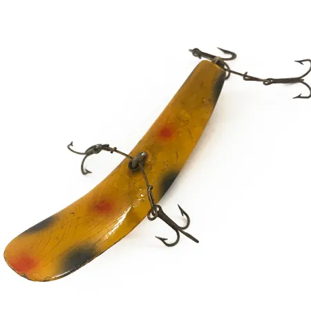 Helin Flatfish Esca, Giallo / Nero, 9g, Design d'epoca, #4686