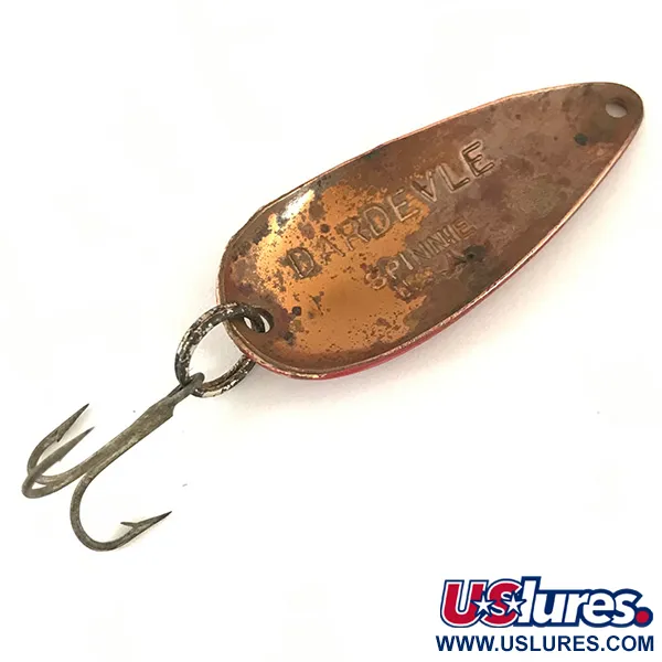 Eppinger Dardevle Spinnie Cucchiaino, Rosso/Bianco/Rame, 9g, #4696