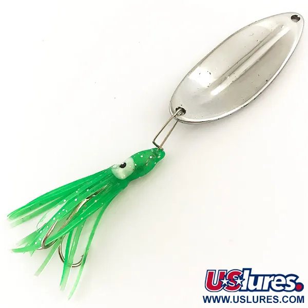 TODDCO Main liner Squid Ondulante, Nichel/Verde, 14g, Trailer Squid, #4715