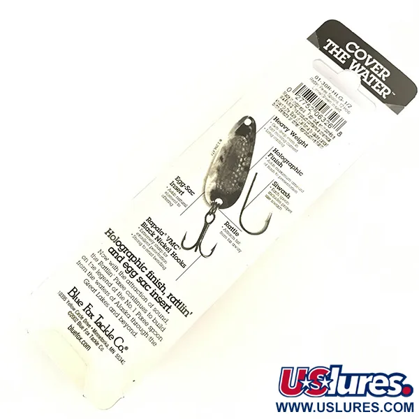 Blue Fox Rattlin Pixee UV Cucchiaino, Rainbow Herring, 14g, UV Glow, #4737