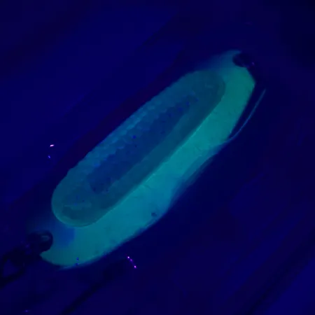 Blue Fox Rattlin Pixee UV Cucchiaino, Rainbow Herring, 14g, UV Glow, #4737