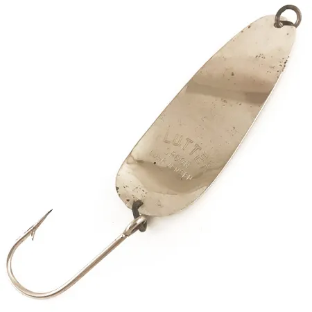 Luhr Jensen Flutter Spoon UV Cucchiaino, Verde neon, 7,5g, UV, #4746